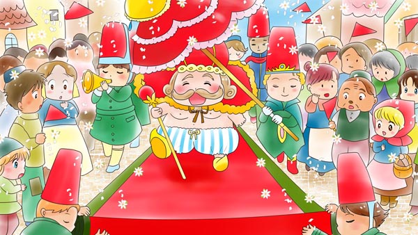 裸の王さま(皇帝の新しい着物)　アンデルセン童話　31　福娘童話集イラスト
