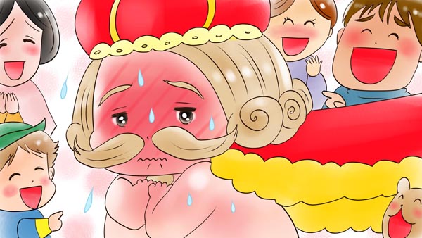 裸の王さま(皇帝の新しい着物) アンデルセン童話 38 福娘童話集イラスト