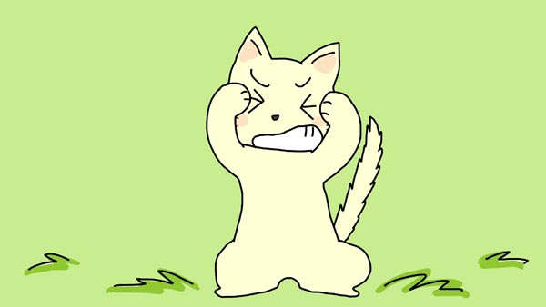 『ネコがご飯の後で顔を洗うわけ』(リトアニアの昔話) 10 福娘童話集 イラスト : myi