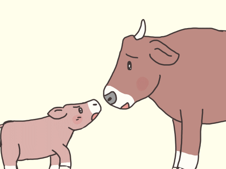 メスウシとライオン