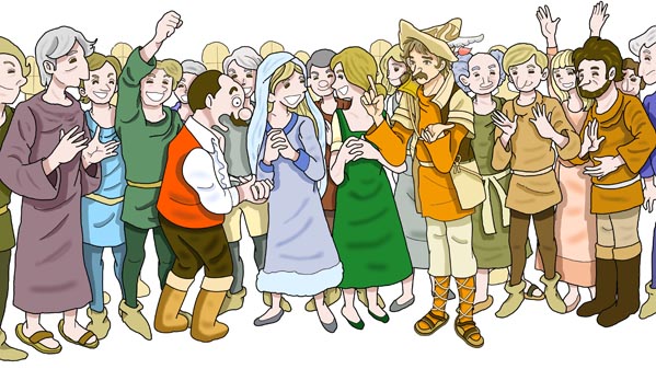 『ハメルンの笛吹』(ドイツの昔話) 09 福娘童話集 イラスト :みずしま薫