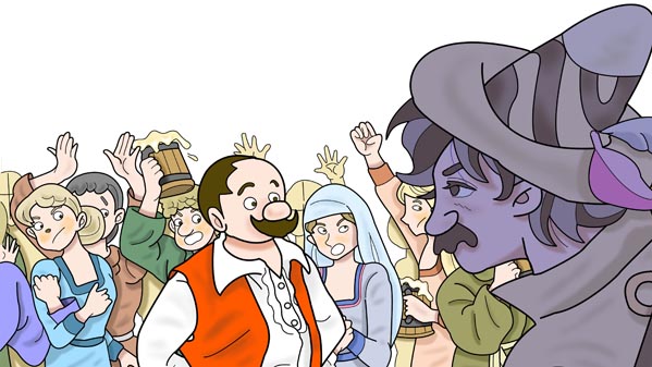 『ハメルンの笛吹』(ドイツの昔話) 17 福娘童話集 イラスト :みずしま薫