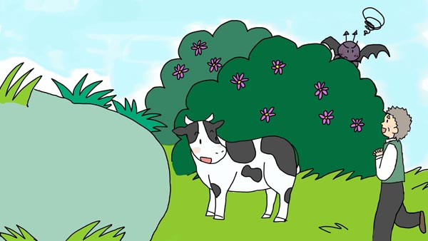 あわれな悪魔 スウェーデンの昔話 10 福娘童話集イラスト