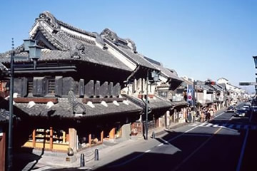 埼玉の川越の町並み