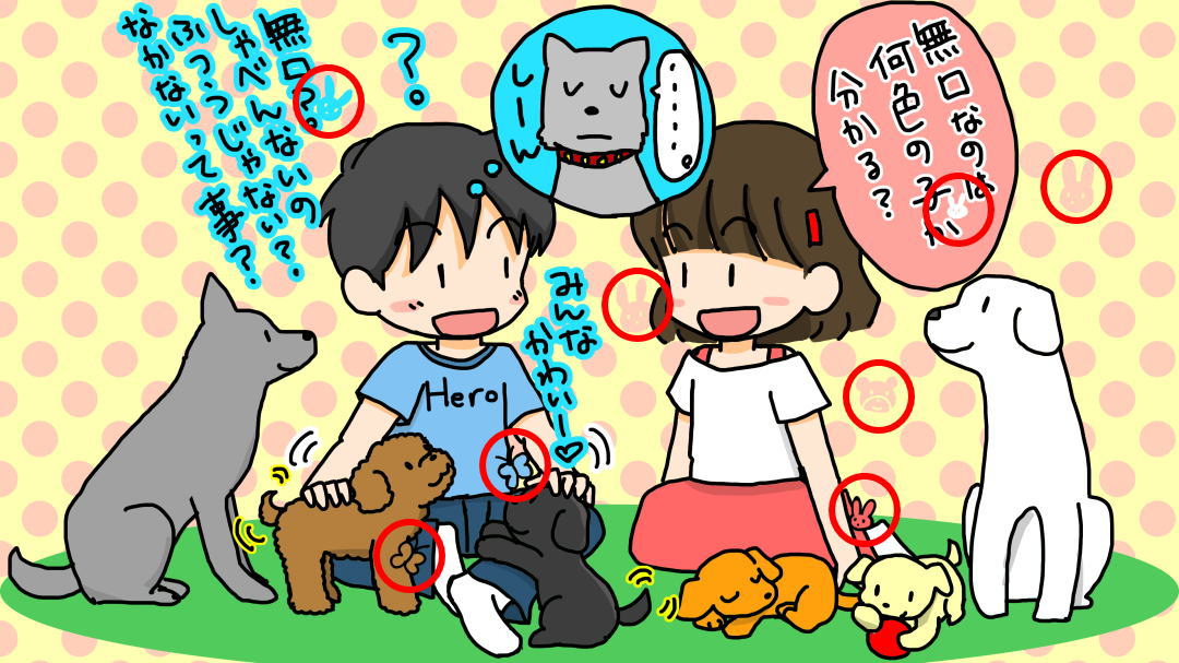 無口な犬は何色?＜なぞなぞ小学校　隠しキャラの答え＞