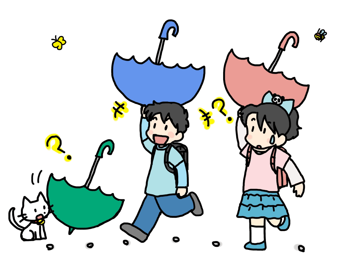 傘がひっくり返るところは?<なぞなぞ小学校 問題>