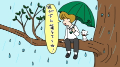 雨が下に落ちると何になる？