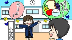 小学校の中にある食べ物は？