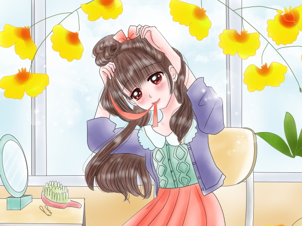 誕生花のイメージ女の子