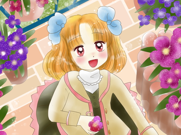 1月19日生まれの女の子イラスト