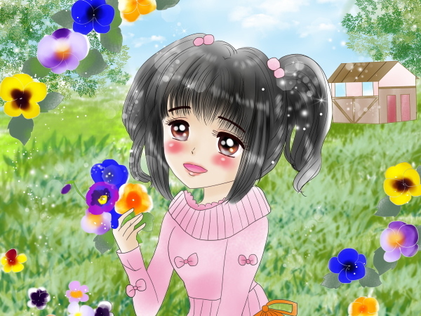 誕生花のイメージ女の子