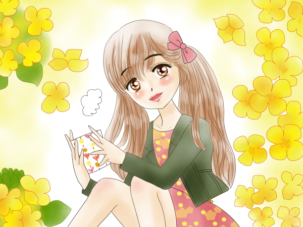 誕生花のイメージ女の子