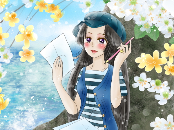 誕生花のイメージ女の子