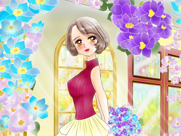誕生花のイメージ女の子