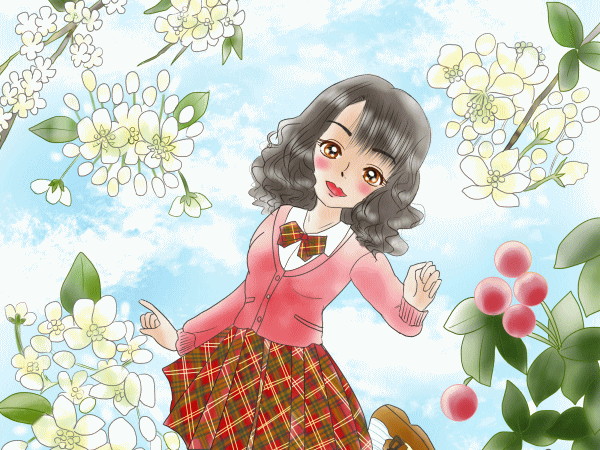 誕生花の女の子