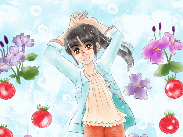 誕生花の女の子