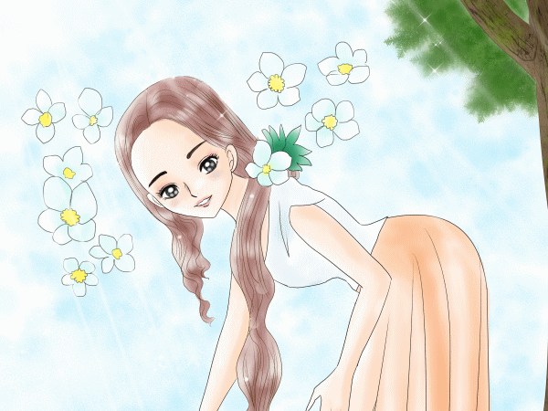 誕生花の女の子