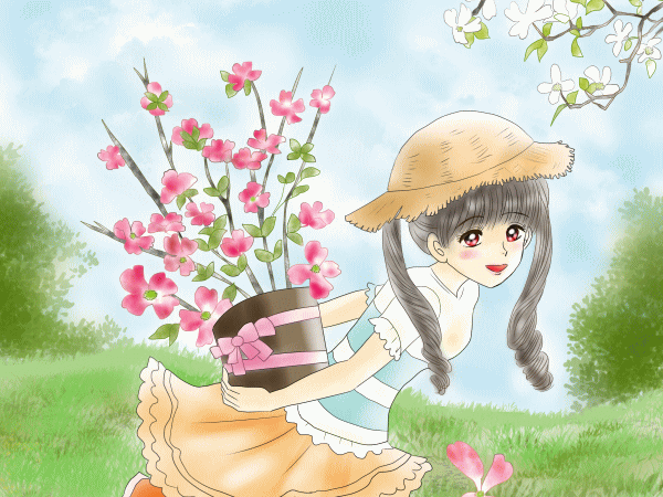 誕生花の女の子
