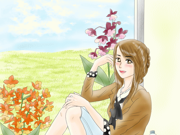 誕生花の女の子