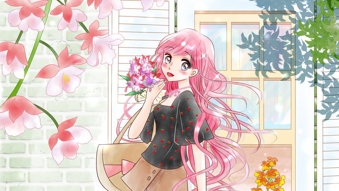 誕生花の女の子