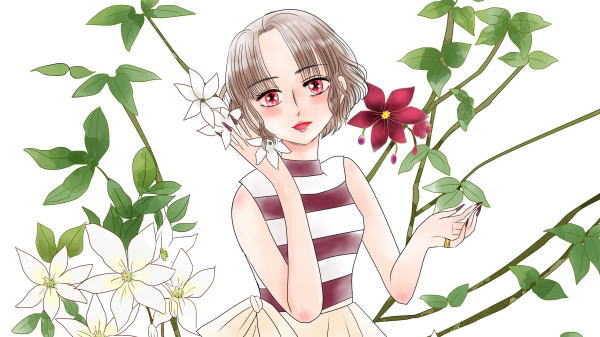 誕生花の女の子