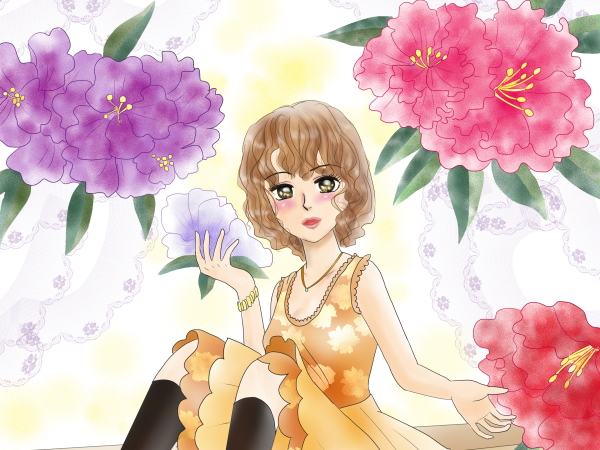 誕生花の女の子