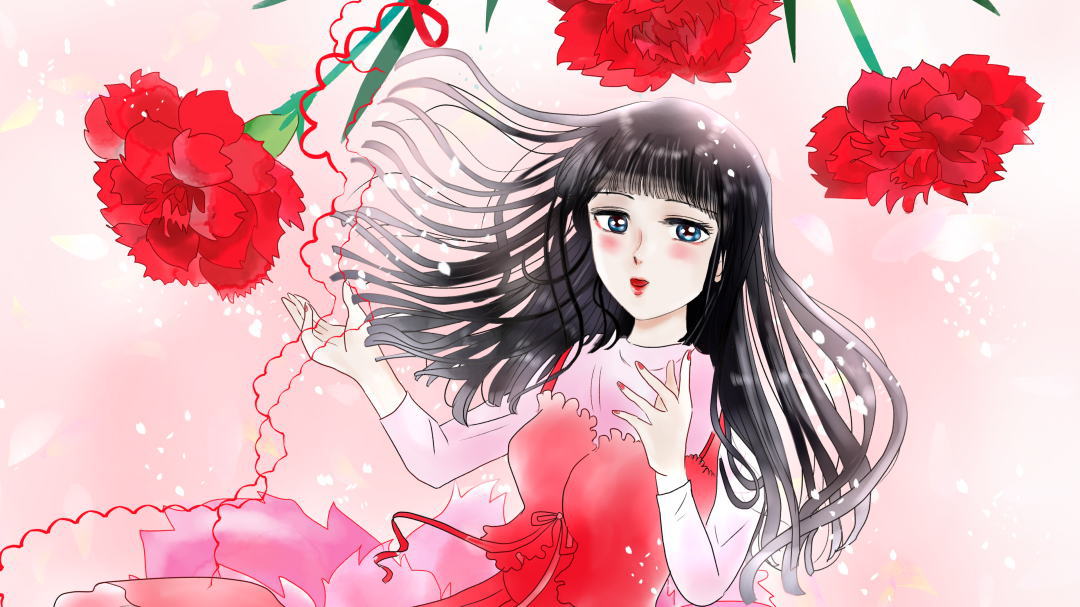 5月15日生まれの女の子イラスト