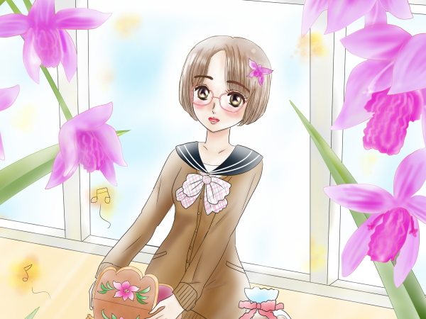 誕生花の女の子