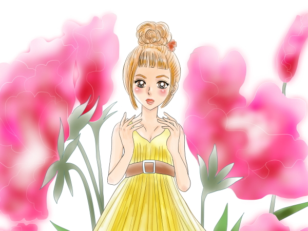 誕生花の女の子