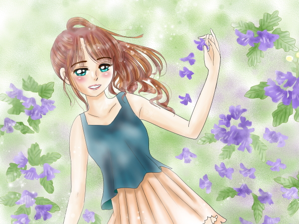 誕生花の女の子