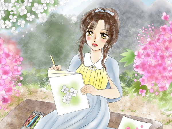 誕生花の女の子