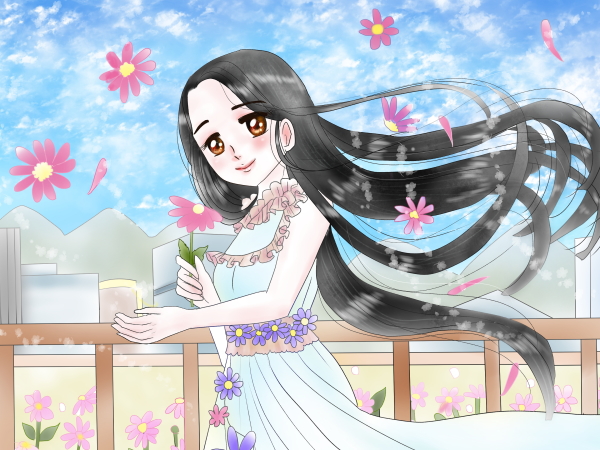 誕生花の女の子