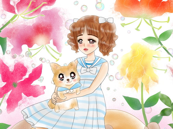 ６月２６日生まれの女の子イラスト