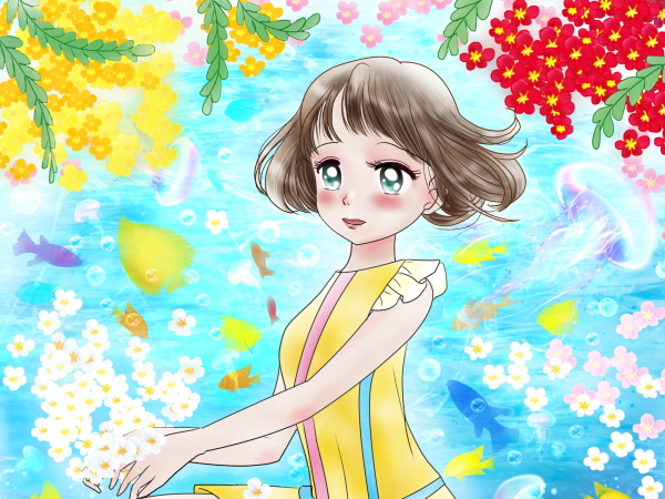 誕生花の女の子