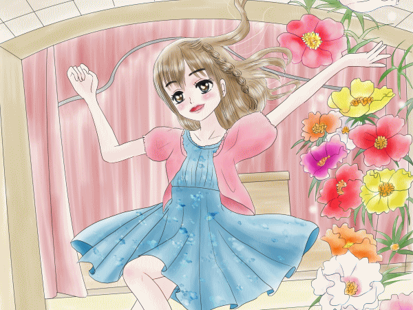 誕生花の女の子