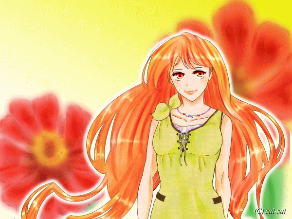 誕生花の女の子