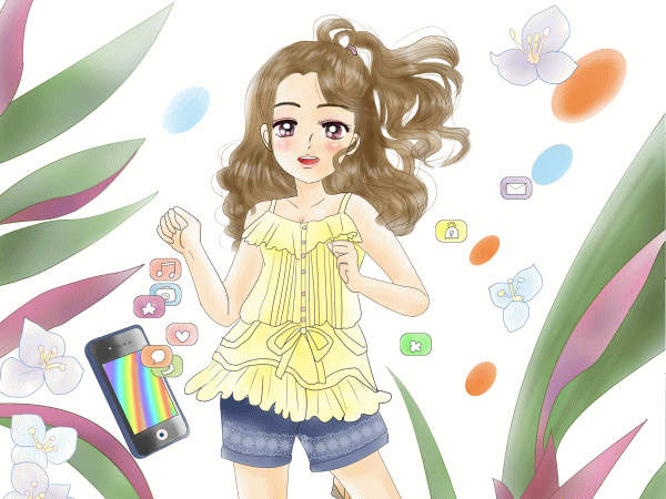 誕生花の女の子