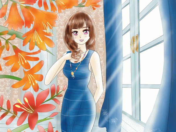 誕生花の女の子