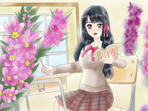 誕生花の女の子