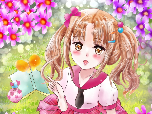 誕生花の女の子