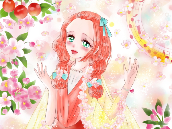 誕生花の女の子