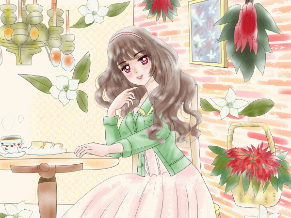 誕生花の女の子
