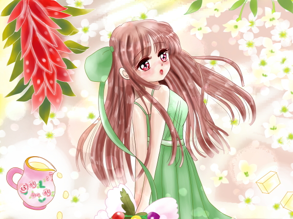 10月12日生まれの女の子イラスト