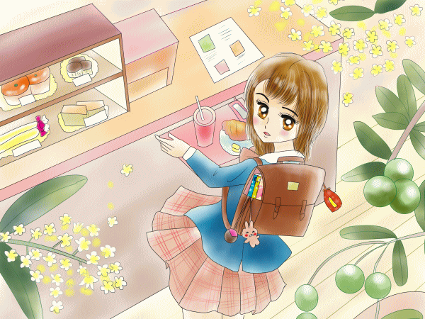 12月23日生まれの女の子イラスト