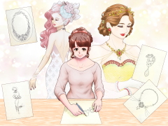 ジュエリーデザイナー 職業イラスト