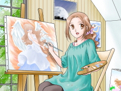 画家 職業イラスト
