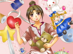 ぬいぐるみ作家 職業イラスト