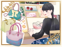 バックデザイナー 職業イラスト