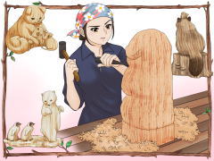 彫刻家 職業イラスト