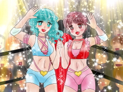 女子プロレスラー 職業イラスト